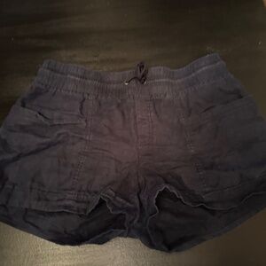 Athleta Cabo Linen 4” Short (Navy)